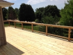 Bent Oak cedar deck – after construction