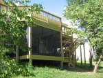 Hillshire wooden deck